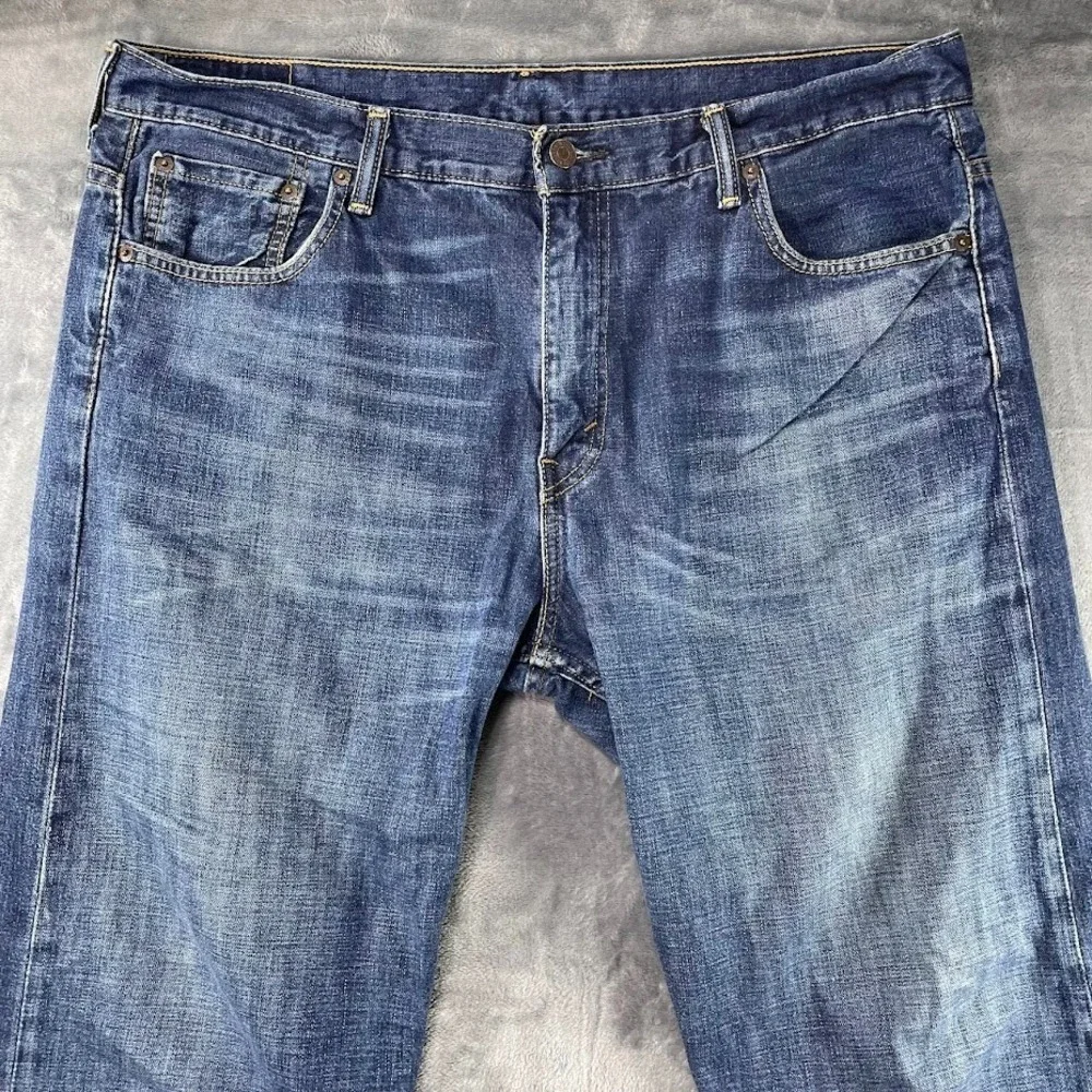 Levi's 569 Jeans Mens 36x30 Fits 38x30 Blue Medium Wash Straight Relaxed Denim‎